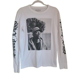 snoop dogg 2018 white long sleeve tshirt 100% cotton size XS